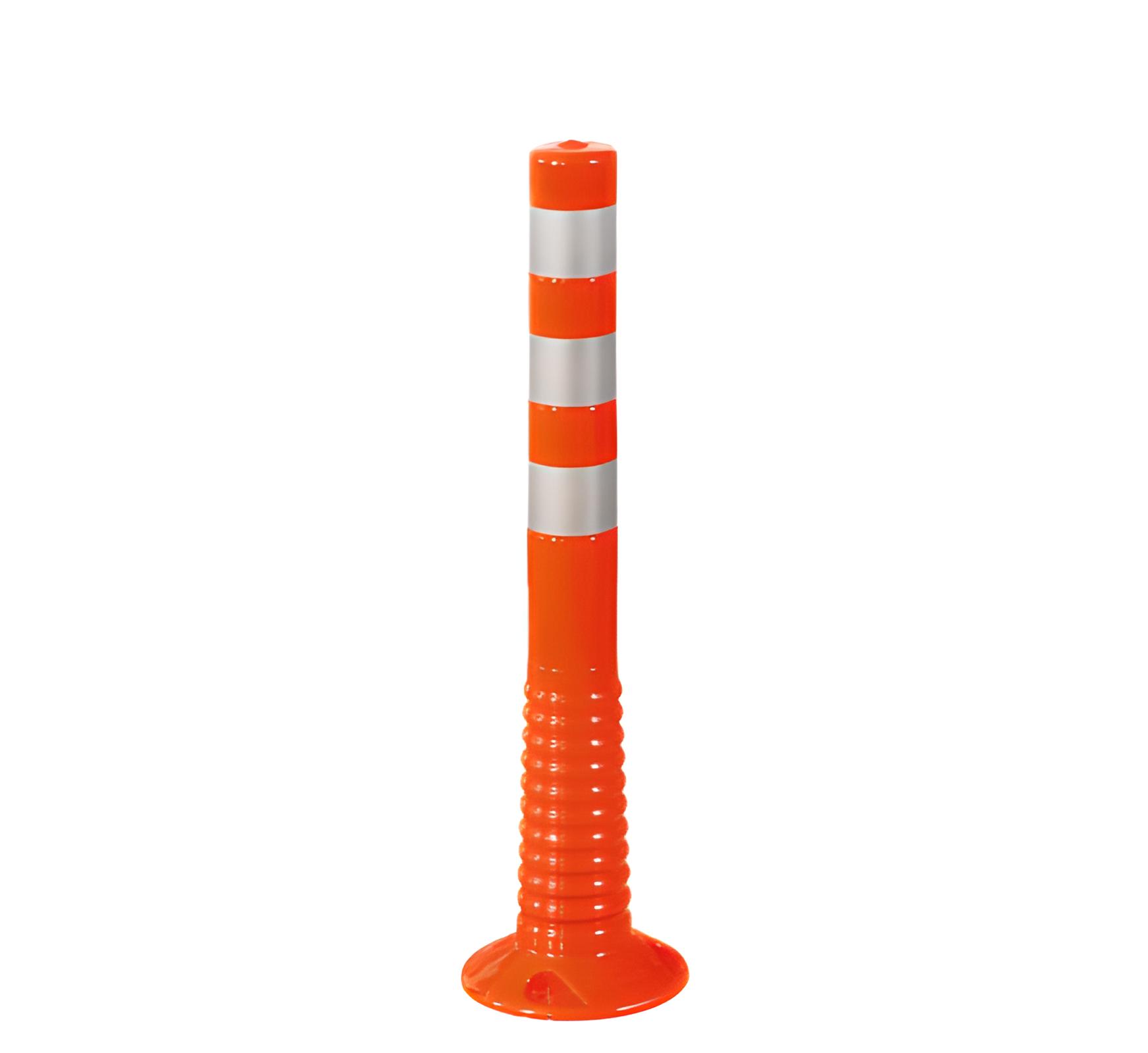 12212 UB R Delinéateur 75 cm fléxible en plastique TPU-CU anti-UV avec 03 bandes réfléchissantes